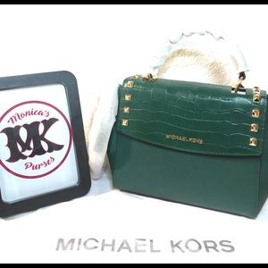 NWT MICHAEL KORS EMERALD GREEN SATCHEL